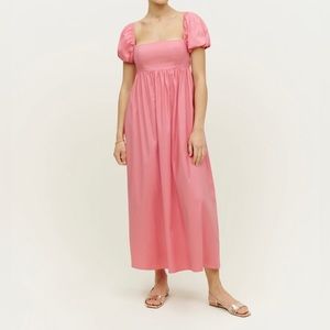 Reformation Aurelia Maxi Dress in Barbie Pink